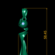 dimension.png 国际足联女子世界杯奖杯吊坠 - 冠军胜利徽章（3D 打印首饰）
