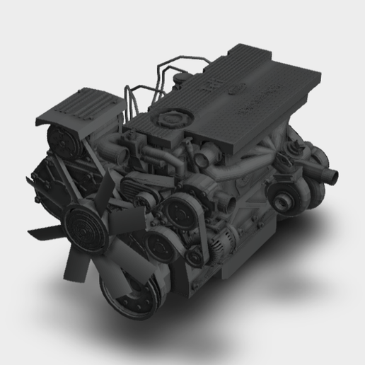 🏠 Land Rover 300 TDi engine・ 3D File for 3D printing・Cults