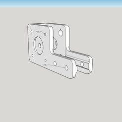nema17  Y 20x20.jpg Free STL file Y-axis Bracket nema17 motor shaft 25mm・3D printer design to download