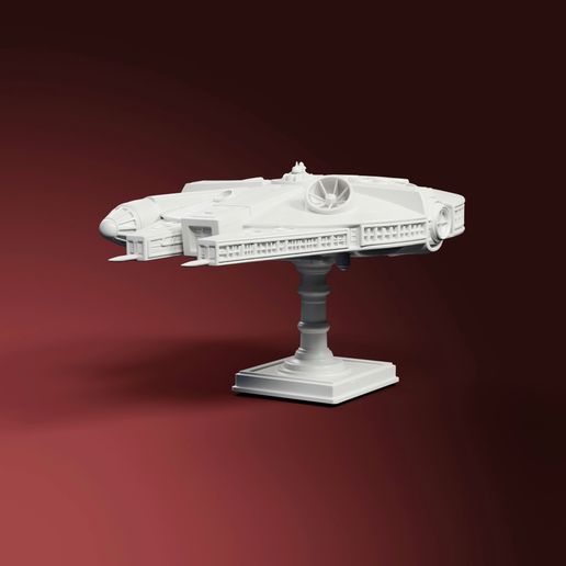 Millennium Falcon Statue STL – Sci-Fi Spaceship 3D Print for Collectors