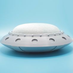 croppedIMG_7631.jpg Funny Cool Google Home Stand | Sci Fi Space Nest Mini Holder | Retro Grey UFO Spaceship Smart Speaker Holder | Unique Decoration Child Son
