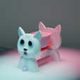 cd.png 3D printable cat food bow without suports 3D print model