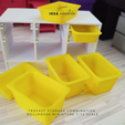 TROFAST STORAGE COMBINATION DOLLHOUSE MINIATURE 1:12 SCALE STL file Miniature IKEA-INSPIRED TROFAST Storage Box for 1:12 Dollhouse・3D printing template to download, RAIN