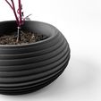 misprint-8476.jpg The Frons Planter Pot with Drainage | Tray & Stand Included | Modern and Unique Home Decor for Plants and Succulents  | STL File