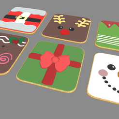 Christmas_Cookies_02_Render_01.png STL-Datei Weihnachtsplätzchen // Packung 01・3D-Druck-Idee zum Herunterladen