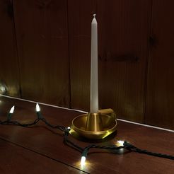 IMG_5355.jpg STL file Modern Candle Holder・Template to download and 3D print