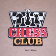 ajedrez-tablero-club-piezas-chess-championship-cartel.jpg Chess, sign, chessboard, club, pieces, chess, championship, poster, logo, print3d, knight, pawn, rook, rook