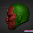 Vision_Head_3d_print_file_04.jpg Marvel Comic Vision Head Sculpt for Action Figures 3D print model