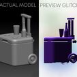 beach_cooler_glitch.jpg STL file Private Island Beach Box Paradise Decoration Container・3D print design to download