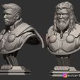 22.jpg Thor Bust Avenger 4 bust - 2 Heads - Infinity war - Endgame 3D print model