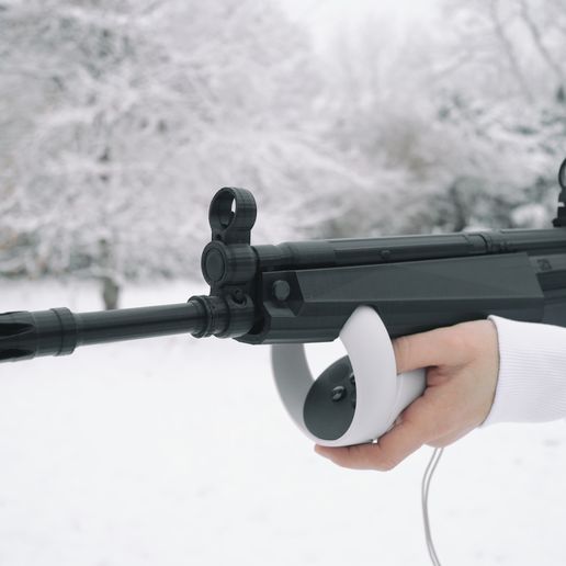 🔫 Meta Quest 2 Gunstock - Rifle Adapter (Oculus)・ 3D File for ・Cults