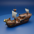Rendered-image.png 🏴‍☠️⛵经典海盗帆船 - 展示和游戏模型