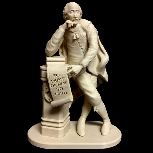 Capture d’écran 2017-09-21 à 13.01.05.png Download free STL file To Print Or Not To Print - Shakespeare at Leicester Square in London • 3D printing design, 3DLirious