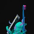 DSC01648-1.jpg Octopus Toothbrush Holder - Standing