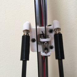2020-small-front.jpeg 3D-Datei 2020 Schlitten für Magnetarme und Mini-V-Räder kostenlos・Design zum 3D-Drucken zum herunterladen