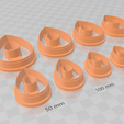 Capture1.png Teardrop 2 Clay Cutter - Donut Geometric STL Digital File Download- 9 sizes and 2 Cutter Versions, cookie cutter