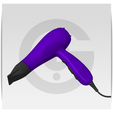 Screenshot_1.png OBJ-Datei hair dryer design・Design für 3D-Drucker zum herunterladen