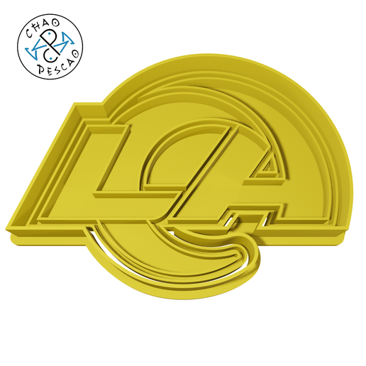 LA Rams NFL - Cookie Cutter - Fondant - Polymer Clay 3D model