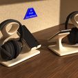 Model_10_3.jpg HEADPHONE STAND WITH PHONE STAND - Model 2 - 2 Versions