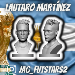 Lautaro-Martinez-Busto.png Argentina 2022 - Lautaro Martinez - Soccer Bust