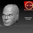Anakin-EE1.jpg Darth  Vader - Hot Toys Head sculpt 1-6th scale - Anakin Free 3D print model
