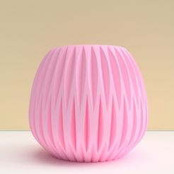 vase biseau decalé rose pâle.jpg Bevel series 3dgregor