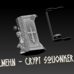 ZBrush Document.png 3D file Squonk Mech Mod "Mehn - Crypt"・3D printable model to download
