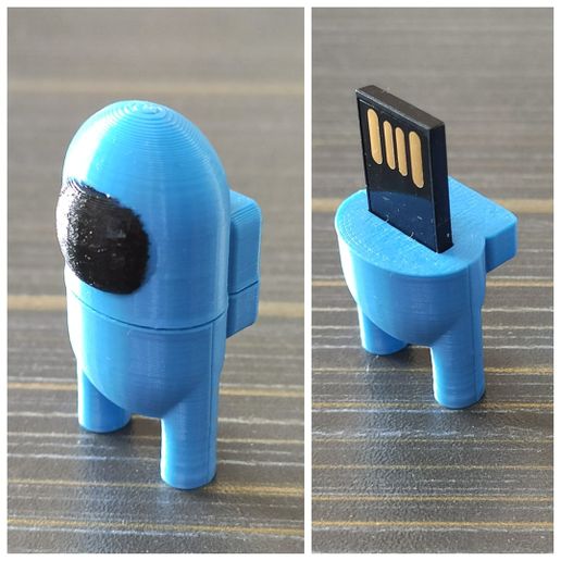 Among Us Pen drive cover - 3D model önizlemesi