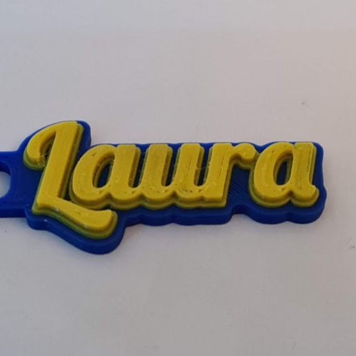 Free 3D file Laura Keychain・3D printable model to download・Cults