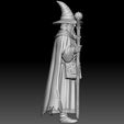 rigth.jpg Fantasy Wizard – Tabletop RPG Miniature 3D Model