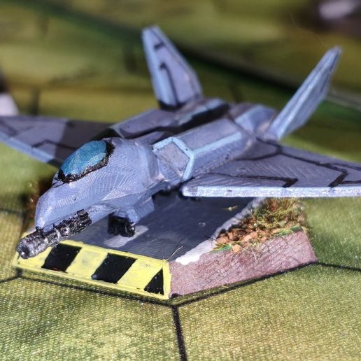 Mechbuster Conventional Fighter Proxy landed
