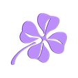 trefle2.stl Free STL file Bimaterial keychain clover / Bimaterial keychain clover・3D printable model to download