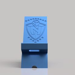 nacional.jpg STL file phone stand with National logo・3D printer model to download, Brightboxdesign01
