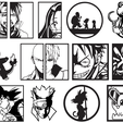 2024-01-29-16.png Pack Vectors Laser Cutting - Cnc - 3d Printing - 110 Deco Paintings - Anime