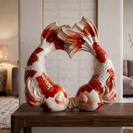 fish love ornament 2