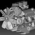 01.jpg Motor Pontiac 455 v8 Tri-Power 24ª e 18ª escala Impressão 3d de peças completas e separadas também