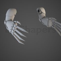 lightning_claw.RGB_color.0001.jpg OBJ file Primaris Scale Lightning Claws・Design to download and 3D print