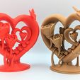 Heart-and-Roses-Ornament-10.jpg STL-Datei Herzen und Rosen Ornament an Ort und Stelle ohne Stützen für Mütter Tag gedruckt・3D-druckbare Vorlage zum herunterladen