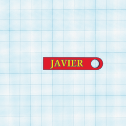 Llavero personalizado.png Single key ring with name