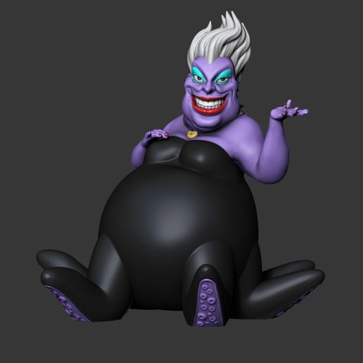 🧜‍♀️ Malignant Ursula from The Little Mermaid・ 3D File for ・Cults