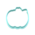 Apple-with-bow-2.png Girl Apple Cookie Cutter | STL File