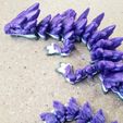 Gem-15.jpg Dragon de pierre précieuse, Dragon de cristal plus doux, Cinderwing3D, Dragon flexible articulé, Impression sur place, PAS de support !