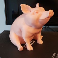 Piggy Sitting(Sir Pigglesfree): single extrusion version