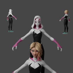 Portada.png Spider Gwen Stacy Spiderverse Spiderverse Lowpoly Rigged