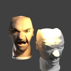 cara hombre miedo1.jpg Archivo STL Porta velas para haloween - cara horror・Modelo de impresión 3D para descargar