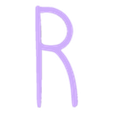 R.stl AMONG US Letters and Numbers | Logo