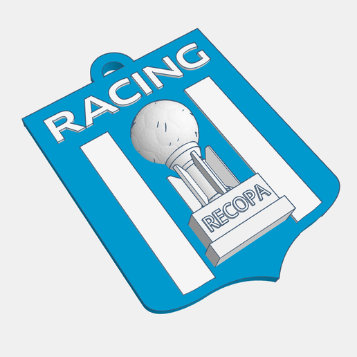 ⚽ Racing Recopa Conmebol 2025 - Campeón・ STL File for 3D printing・Cults