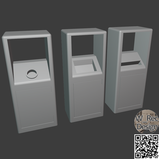TRASH BINS - 3D model önizlemesi