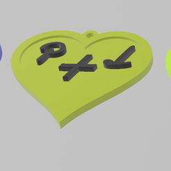 pl.png Llavero corazón letra P + L