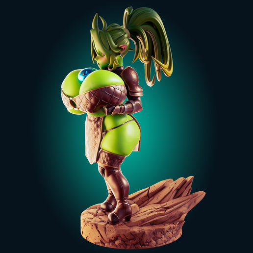 Preview05.png Goblin Girl Short & Stacked 3D Print Model
